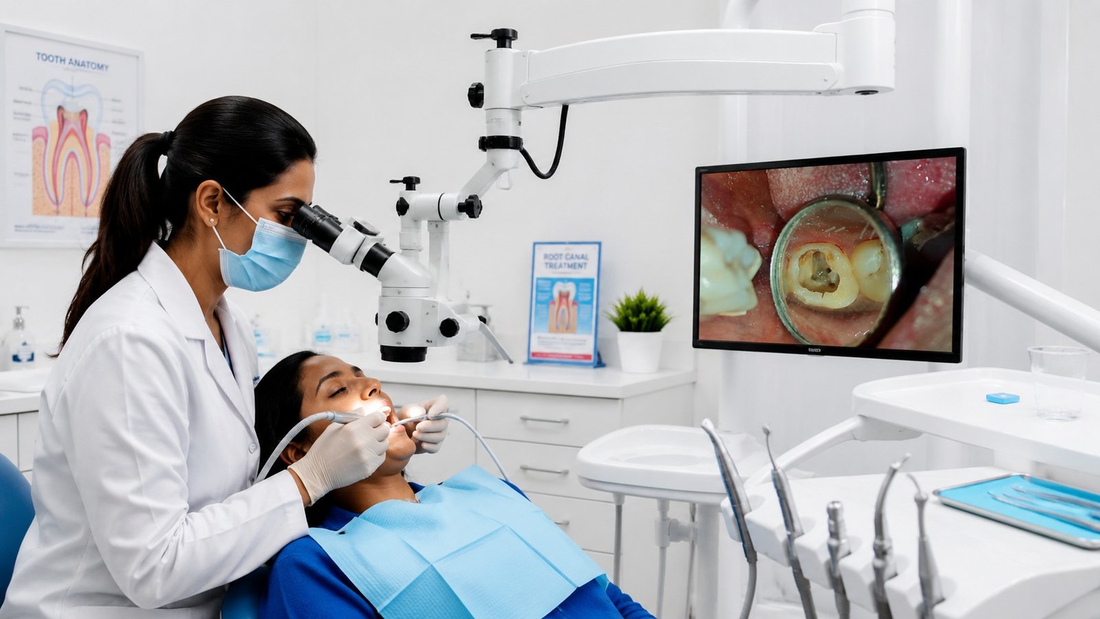 Root canal treatment at Dhanesh Dental Care Thoothukudi